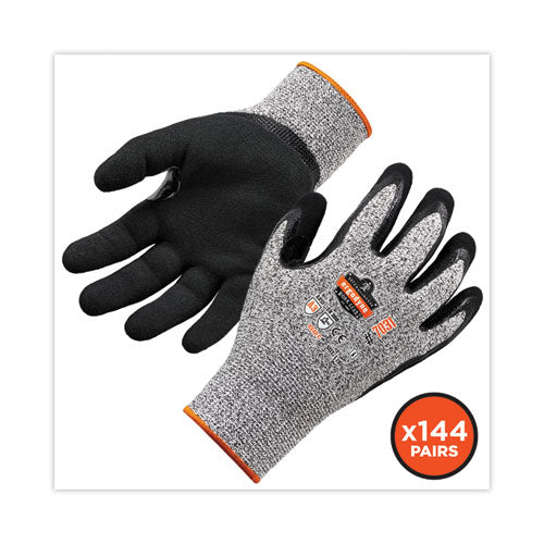 Ergodyne Proflex 7031 Ansi A3 Nitrile-coated Cr Gloves Gray Large 144 Pairs/Case