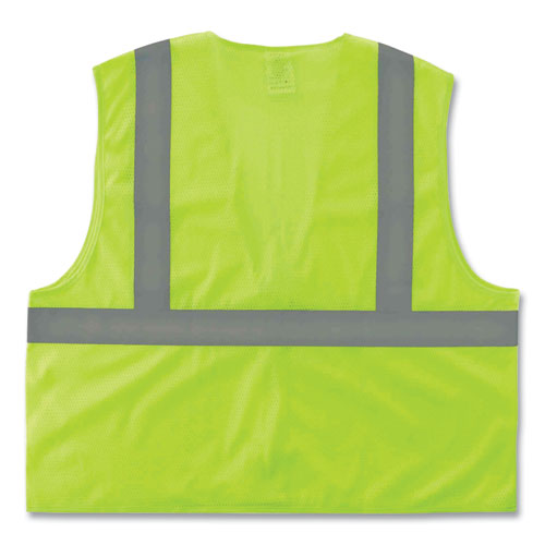 Ergodyne Glowear 8205z Class 2 Super Economy Mesh Vest Polyester Lime 4x-large/5x-large