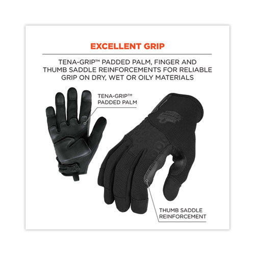Ergodyne Proflex 710blk Abrasion-resistant Black Tactical Gloves Black X-large Pair