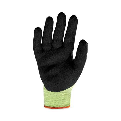 Ergodyne Proflex 7141 Ansi A4 Dir Nitrile-coated Cr Gloves Lime Large 72 Pairs/pack