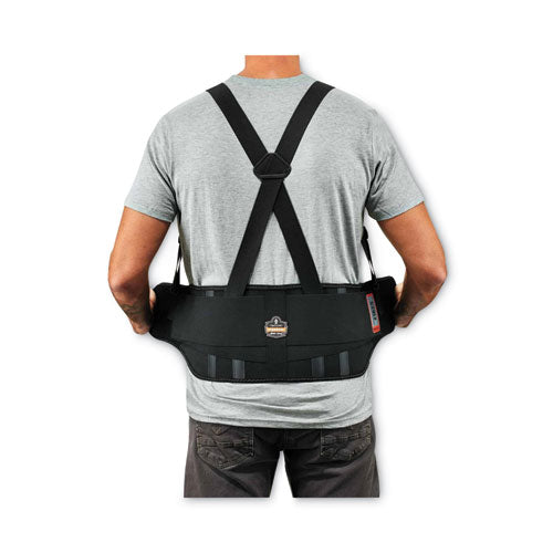 Ergodyne Proflex 1625 Elastic Back Support Brace Large 34" To 38" Waist Black