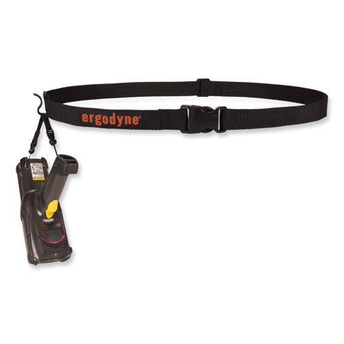 Ergodyne Squids 3135 Barcode Scanner Belt With Hook + Adaptor Strap Large: 48" To 80" Long Black