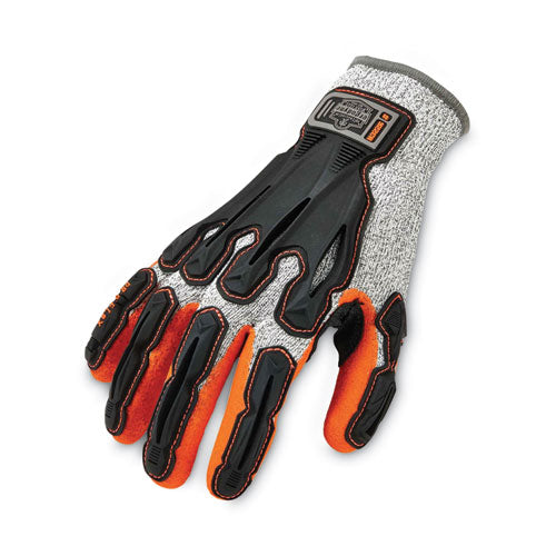 Ergodyne Proflex 922cr Nitrile Coated Cut-resistant Gloves Gray Large 96 Pairs/Case
