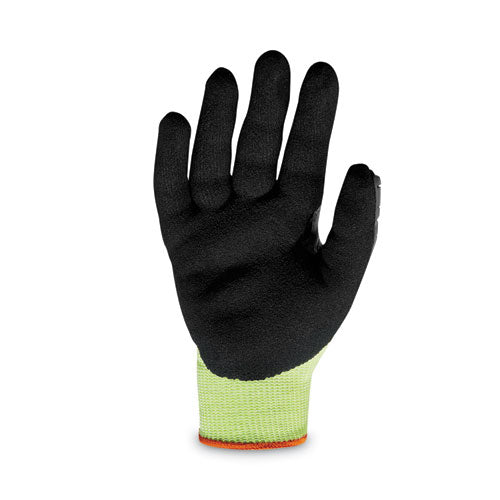 Ergodyne Proflex 7141 Ansi A4 Dir Nitrile-coated Cr Gloves Lime 2x-large Pair