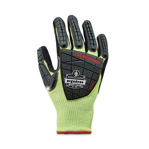 Ergodyne Proflex 7141 Ansi A4 Dir Nitrile-coated Cr Gloves Lime 2x-large Pair