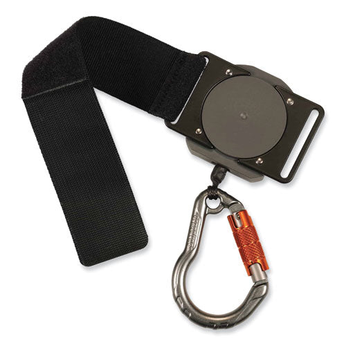 Ergodyne Squids 3002 Retractable Lanyard W/carabiner+belt-loop Anchor 2 Lb Max Work Cap 6" To 48" Gray