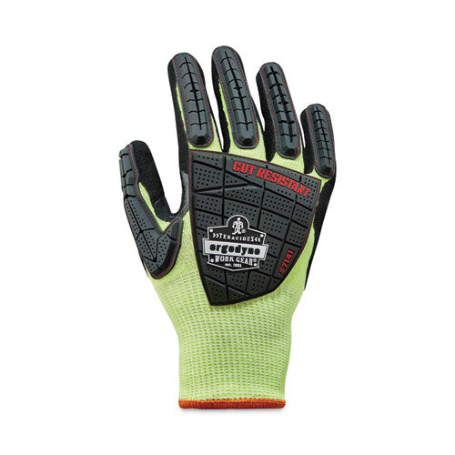 Ergodyne Proflex 7141 Ansi A4 Dir Nitrile-coated Cr Gloves Lime Small Pair