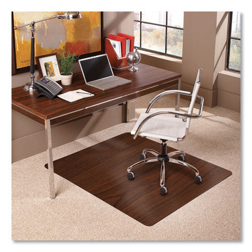 ES Robbins Trendsetter Chair Mat For Medium Pile Carpet 36x48 Cherry