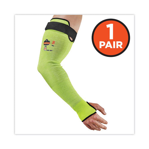 Ergodyne Proflex 7941-pr Cr Protective Arm Sleeve 22" Lime Pair