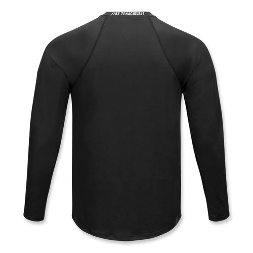 Ergodyne N-ferno 6436 Long Sleeve Lightweight Base Layer Shirt Medium Black