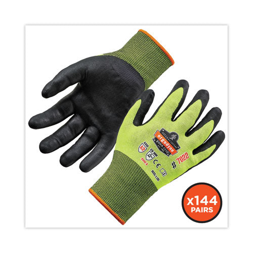 Ergodyne Proflex 7022 Ansi A2 Coated Cr Gloves Dsx Lime Large 144 Pairs/pack