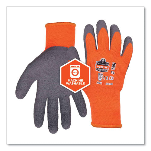 Ergodyne Proflex 7401-case Coated Lightweight Winter Gloves Orange X-large 144 Pairs/Case
