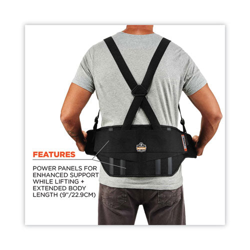 Ergodyne Proflex 1600 Standard Elastic Back Support Brace 2x-large 42" To 46" Waist Black