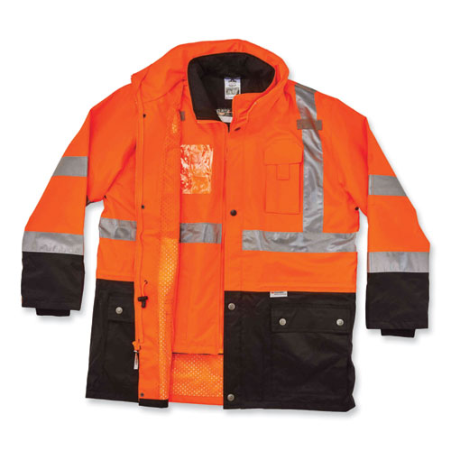 Ergodyne Glowear 8388 Class 3/2 Hi-vis Thermal Jacket Kit 3x-large Orange