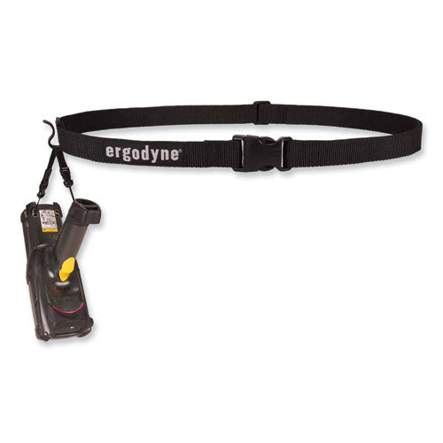 Ergodyne Squids 3135 Barcode Scanner Belt With Hook + Adaptor Strap Small: 29" To 53" Long Black