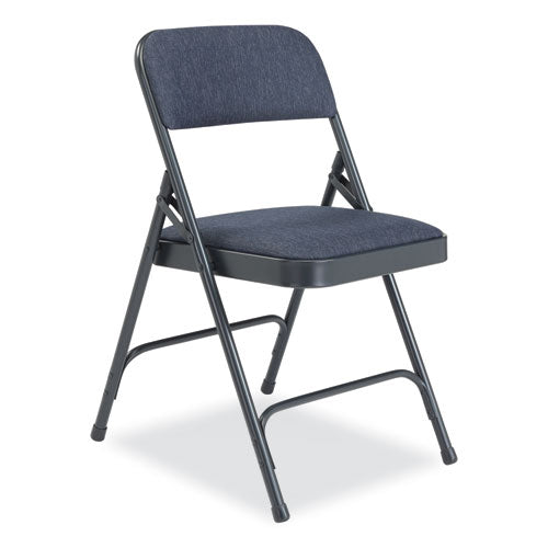 NPS 2200 Series Fabric Dual-hinge Folding Chair Supports 500 Lb Royal Blue Seat/back Char-blue Base4/ctships In 1-3 Bus Days