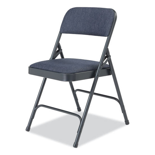 NPS 2200 Series Fabric Dual-hinge Folding Chair Supports 500 Lb Royal Blue Seat/back Char-blue Base4/ctships In 1-3 Bus Days