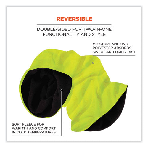 Ergodyne N-ferno 6491 Reversible Thermal Fleece + Poly Multi-band One Size Fits Most Lime