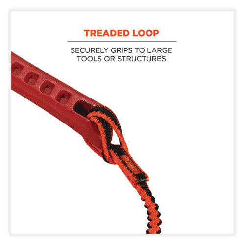 Ergodyne Squids 3101f(x) Tool Lanyard W/stainless-steel Carabiner + Loop 15 Lb Max Work Cap 38" To 48"