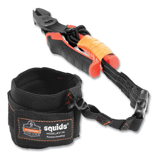 Ergodyne Squids 3192 Wrist Lanyard Tethering Kit 3 Lb Max Working Capacity 7.5" Long Black