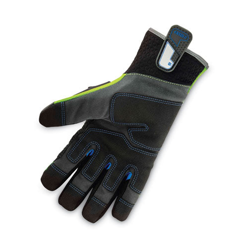 Ergodyne Proflex 925wp Performance Dorsal Impact-reducing Thermal Waterprf Gloves Black/lime Small Pair