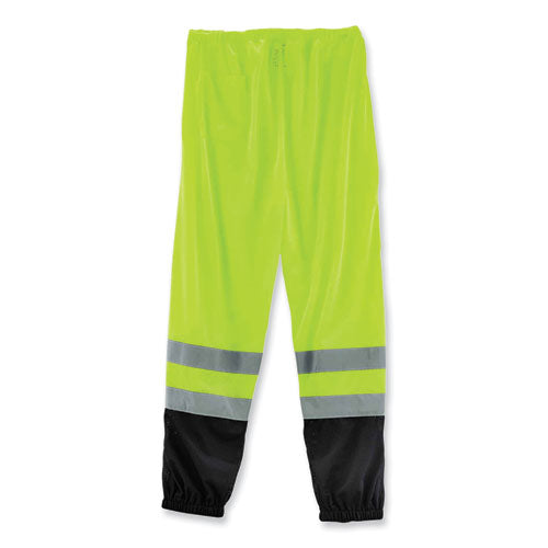 Ergodyne Glowear 8910bk Class E Hi-vis Pants With Black Bottom Polyester 2x-large/3x-large Lime