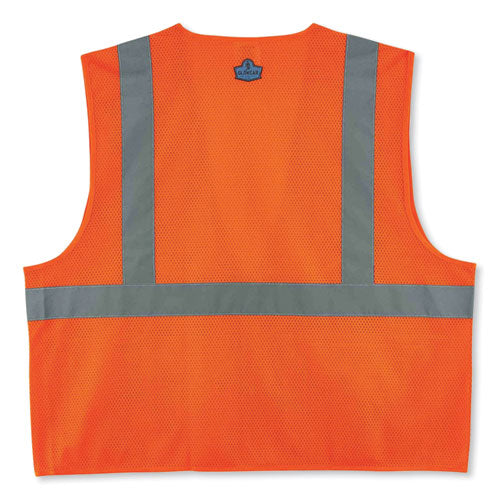 Ergodyne Glowear 8220z Class 2 Standard Mesh Zipper Vest Polyester 2x-large/3x-large Orange