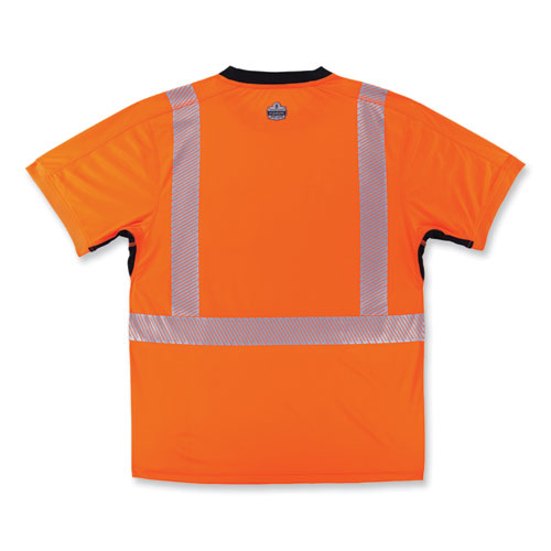 Ergodyne Glowear 8283bk Class 2 Lightweight Performance Hi-vis T-shirt Polyester X-large Orange