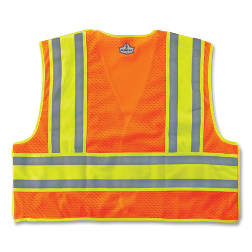 Ergodyne Glowear 8245psv Class 2 Public Safety Vest Polyester 4x-large/5x-large Orange