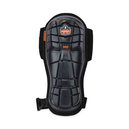 Ergodyne Proflex 342 Injected Gel Knee Pads Extra Long Cap Hook And Loop Closure One Size Black Pair