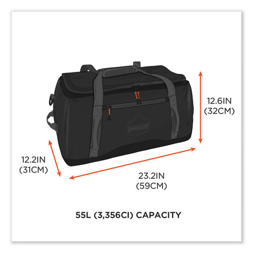 Ergodyne Arsenal 5031 Water-resistant Duffel Bag Small 12.2x23.2x12.6 Black