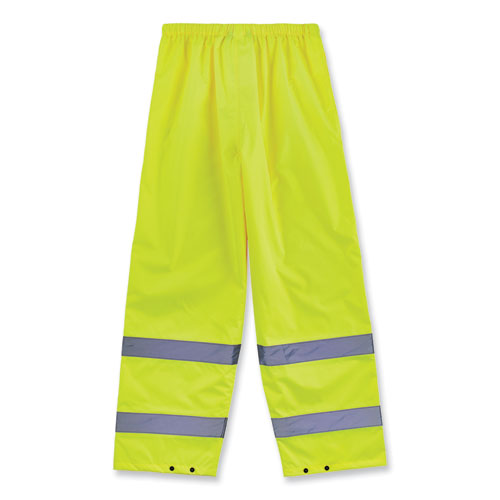 Ergodyne Glowear 8916 Class E Lightweight Hi-vis Rain Pants 4x-large Lime