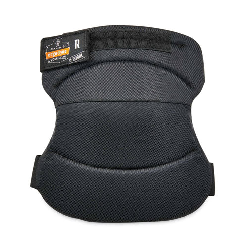 Ergodyne Proflex 230hl Knee Pads Wide Soft Cap Hook And Loop Closure One Size Fits Most Black Pair