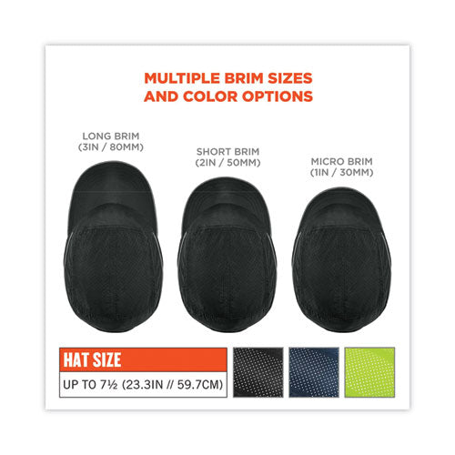 Ergodyne Skullerz 8955 Lightweight Bump Cap Hat Micro Brom Black