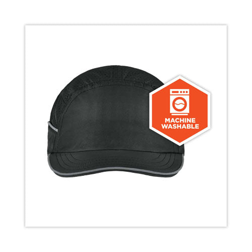 Ergodyne Skullerz 8955 Lightweight Bump Cap Hat Short Brim Black