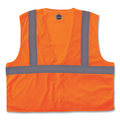 Ergodyne Glowear 8210z Class 2 Economy Mesh Vest Polyester Orange 2x-large/3x-large