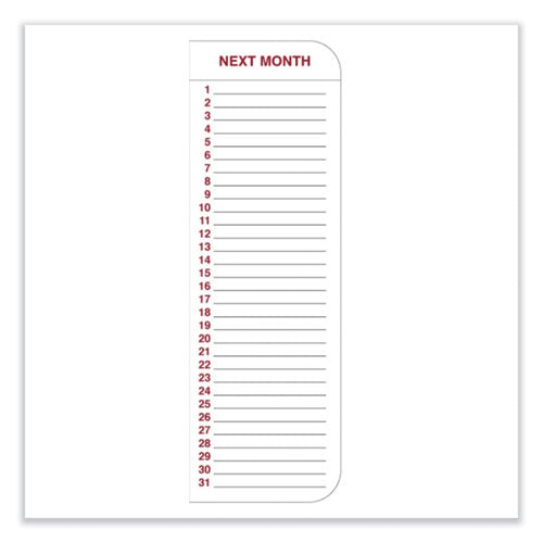 Ghent Monthly Planner Whiteboard With Radius Corners 36x24 White/red/black Surface