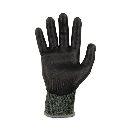 Ergodyne Proflex 7070 Ansi A7 Nitrile Coated Cr Gloves Green Medium 12 Pairs/pack