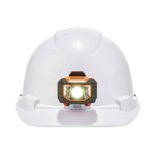 Ergodyne Skullerz 8970led Class E Hard Hat Cap Style With Led Light White