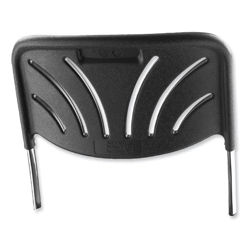 NPS Backrest For Nps 6600 Series Elephant Z-stools 16.25x4.5x19 Plastic/steel Black