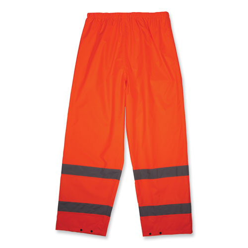 Ergodyne Glowear 8916 Class E Lightweight Hi-vis Rain Pants 5x-large Orange