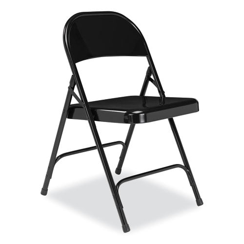 NPS 50 Series All-steel Folding Chair Supports 500 Lb 16.75" Seat Height Black Seat/back/base 4/ctships In 1-3 Business Days