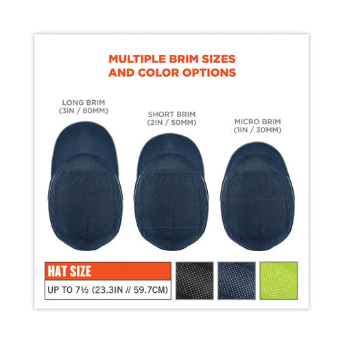 Ergodyne Skullerz 8955 Lightweight Bump Cap Hat Micro Brim Navy