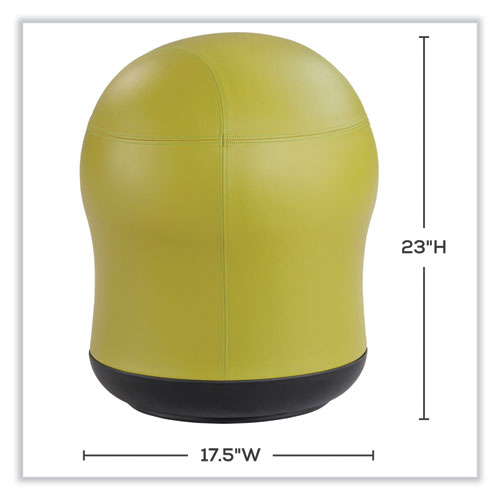 Safco Zenergy Swivel Ball Chair Backless Supports Up To 250 Lb Green Seat Vinyl