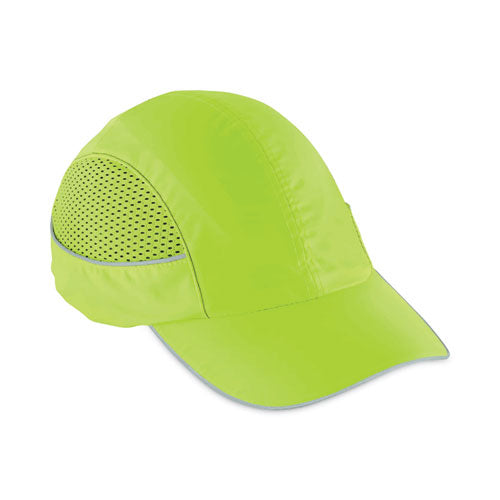 Ergodyne Skullerz 8960 Bump Cap With Led Lighting Long Brim Lime Green