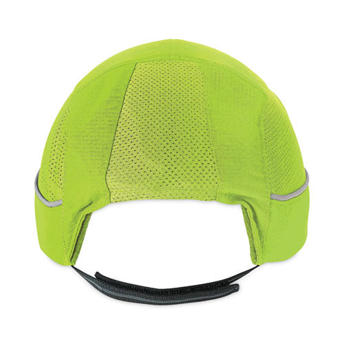 Ergodyne Skullerz 8960 Bump Cap With Led Lighting Long Brim Lime Green