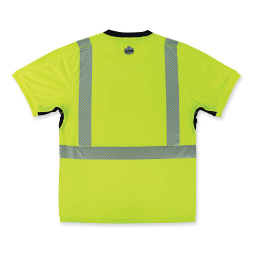 Ergodyne Glowear 8283bk Class 2 Lightweight Performance Hi-vis T-shirt Polyester Medium Lime