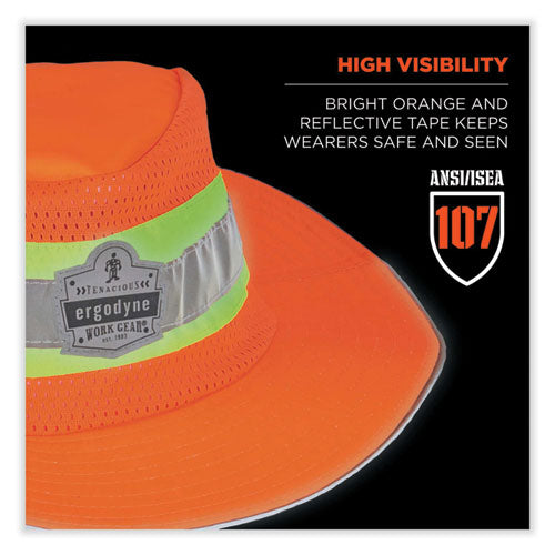 Ergodyne Glowear 8935 Hi-vis Ranger Sun Hat Polyester 2x-large/3x-large Orange