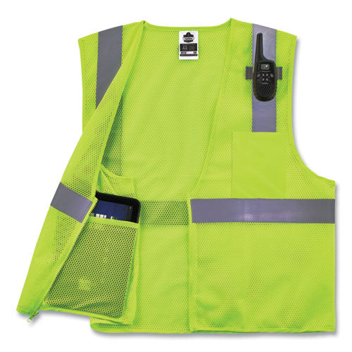 Ergodyne Glowear 8210z Class 2 Economy Mesh Vest Polyester Lime X-small
