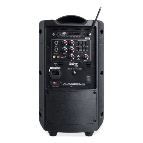 Oklahoma Sound Wireless Pa System With Wireless Tie Clip Microphone 40 W Black